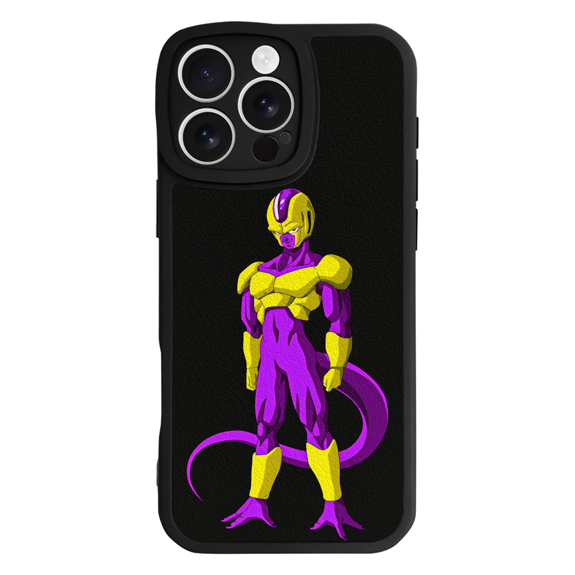 （画像用） ドラゴンボール フリーザ DRAGON BALL Frieza 【iPhone 16シリーズ対応】シリコンスマホケース（レザー調） 材質：シリコン